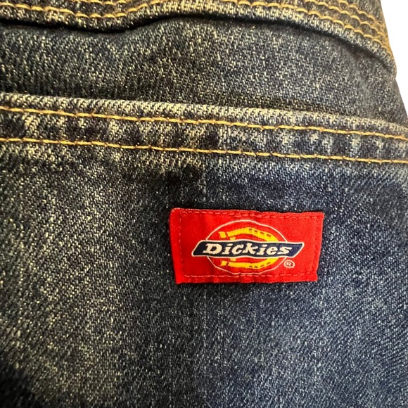 Dickies 42x30 Men's Blue Denim Jeans Carpenter Style Workwear Cabincore - Picture 8 of 10